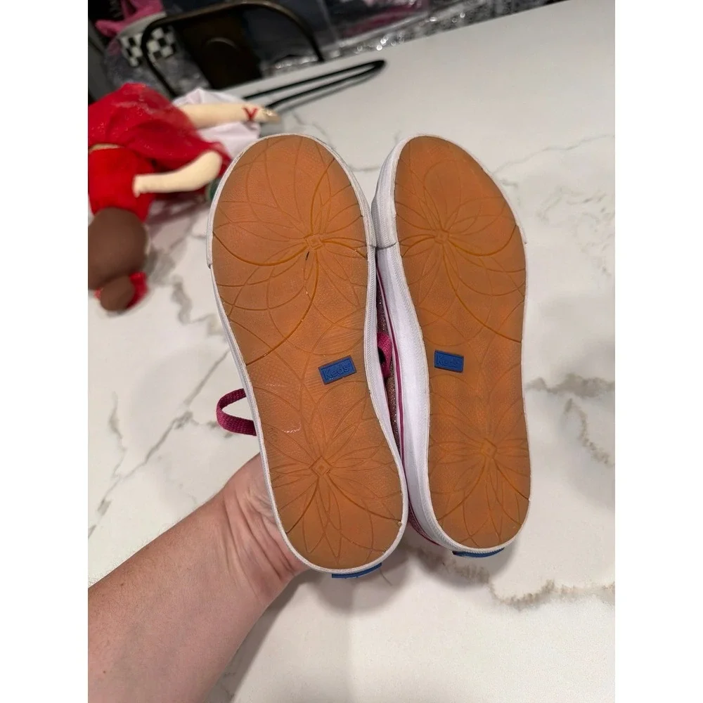 Keds Girls Sneaker Shoes Double Up Pink Glitter 1 Kids‎ Sneakers